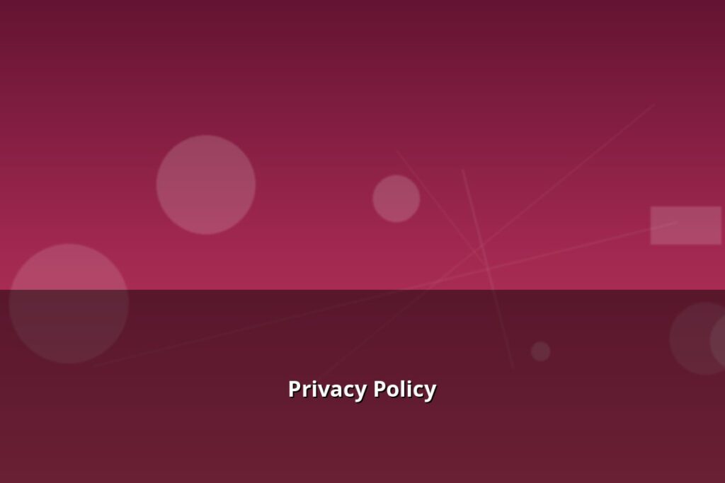 Privacy Policy
